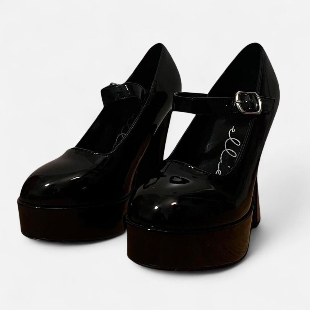 Y2K black mary janes
